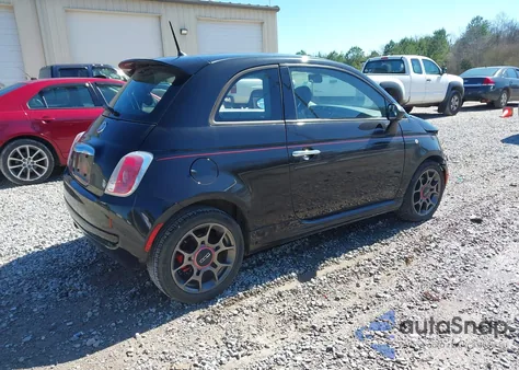 2013 Fiat 500 Sport Cattiva z USA, uszkodzony, nr VIN 3C3CFFBR8DT747515